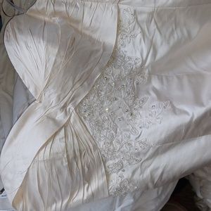Martina Liana Silk Ivory Wedding Dress 8 NWT